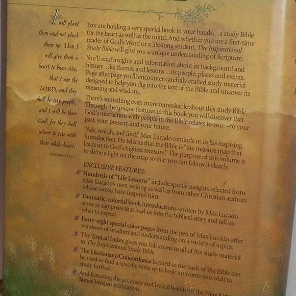 COPY - The Inspirational Study Bible - Picture 3 of 3